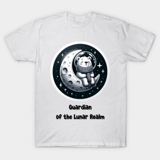 Cute Polar Bear On Moon T-Shirt